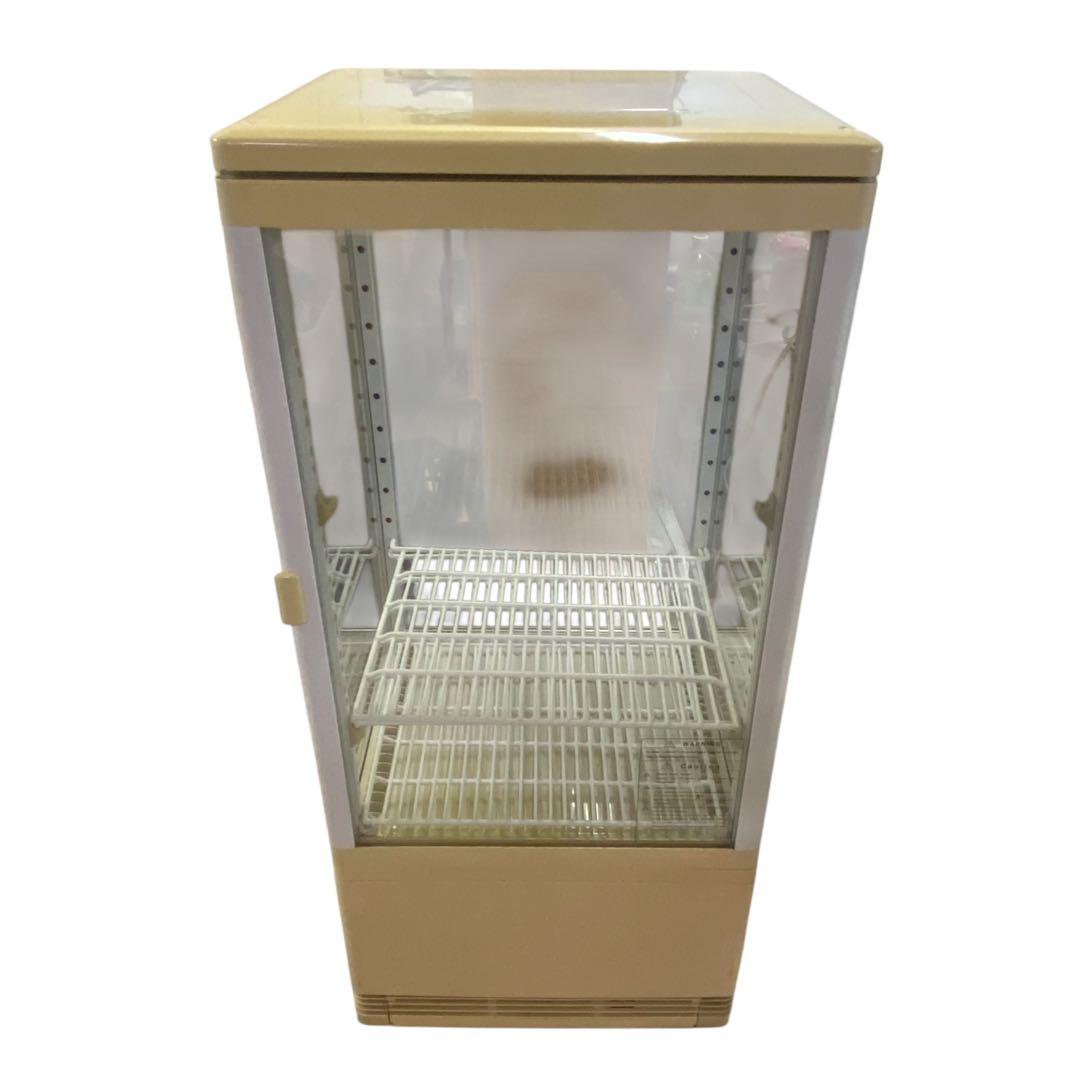 【メ1006-05】海外製ガラス冷蔵ショーケース 2段 RT-78L 容量78L