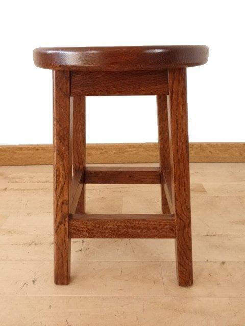 北海道手作り家具　ナラ材　スツールA　勇峰工芸（新）