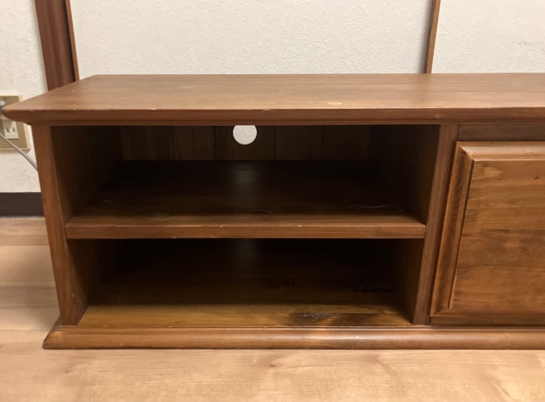 セール❣️ビーカンパニー　木製　テレビ台　テレビボード　アンティーク風　103㎝