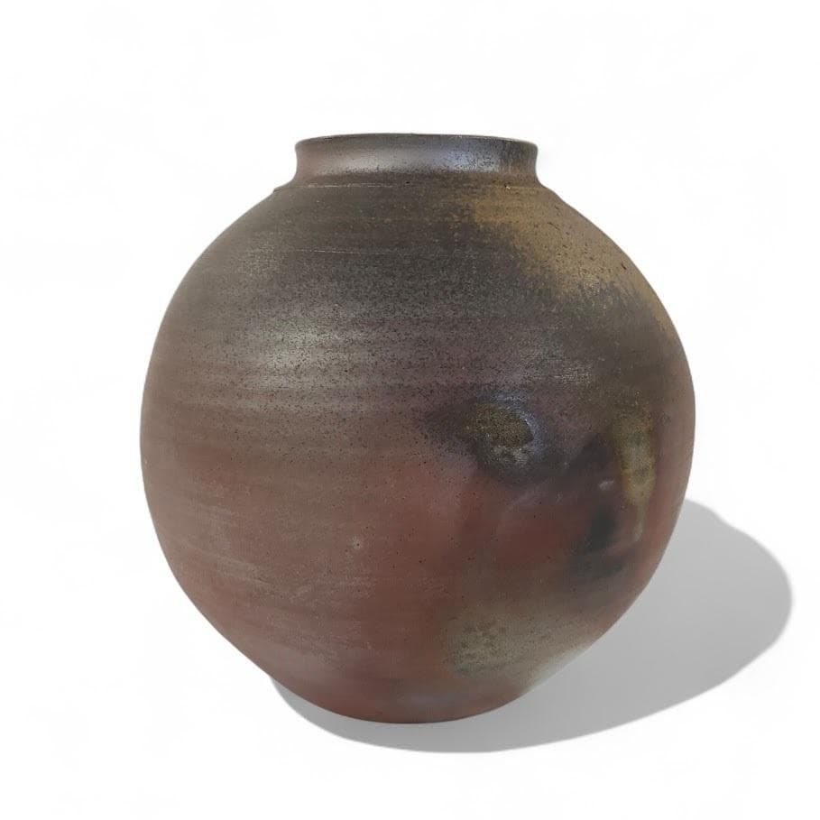 ☆美品 備前焼 木元忠志 特大壺 花器 花瓶 花入れ 共箱 在銘 工芸品