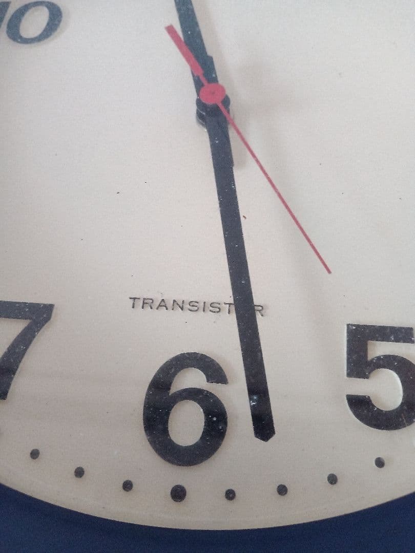 ☆SEIKO TRANSISTOR 掛時計ネイビーTA507