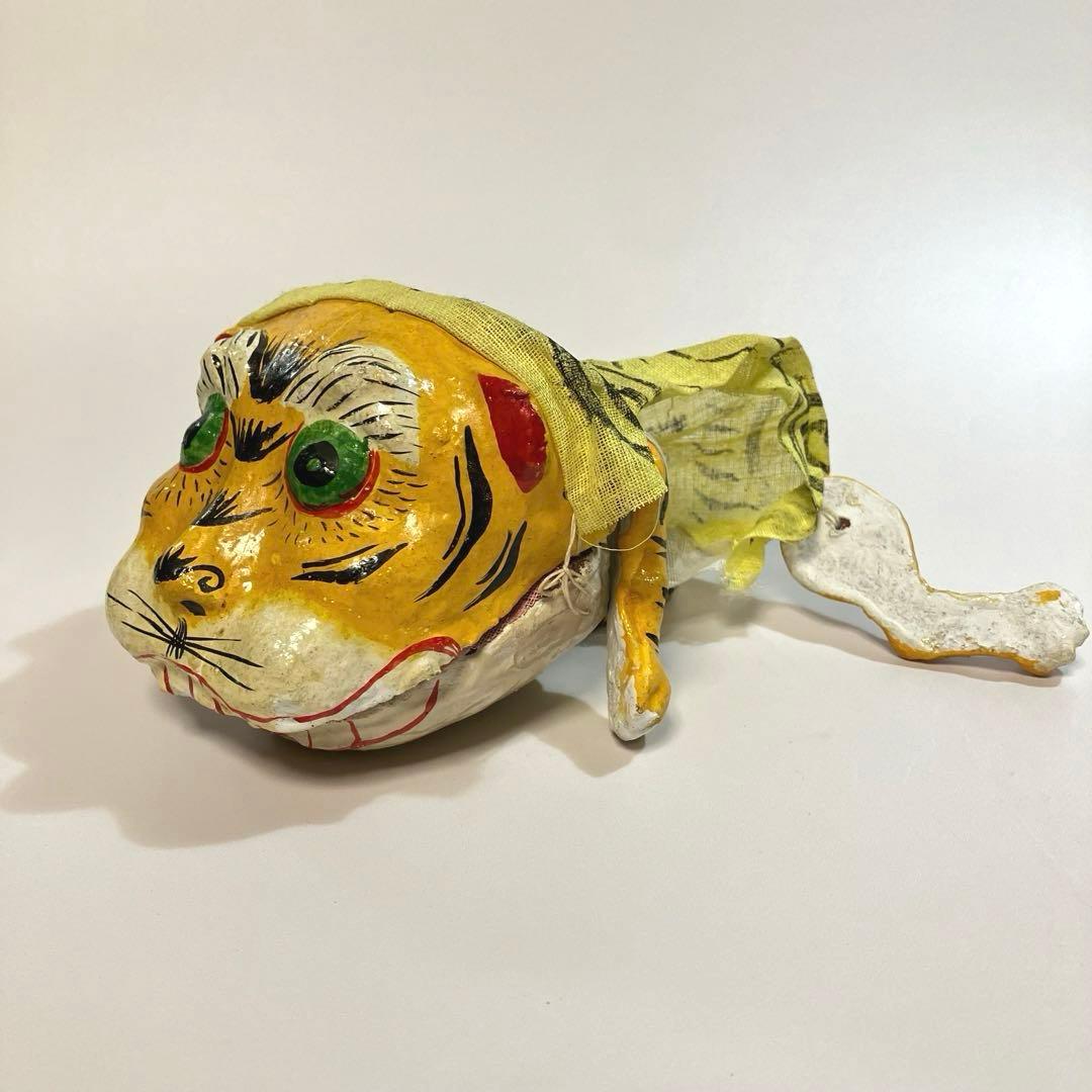 世界の民芸　古作　台湾　民衆玩具　布袋戯　虎爺　偶頭　人形芝居　民間信仰　魔除け