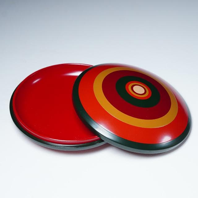 川端近左　独楽塗香合　共箱　茶道具　漆器