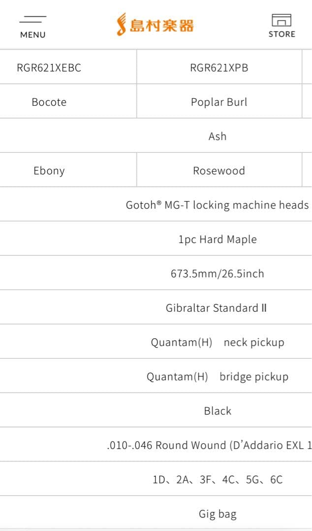 Ibanez RGR621XEBC (改造品)