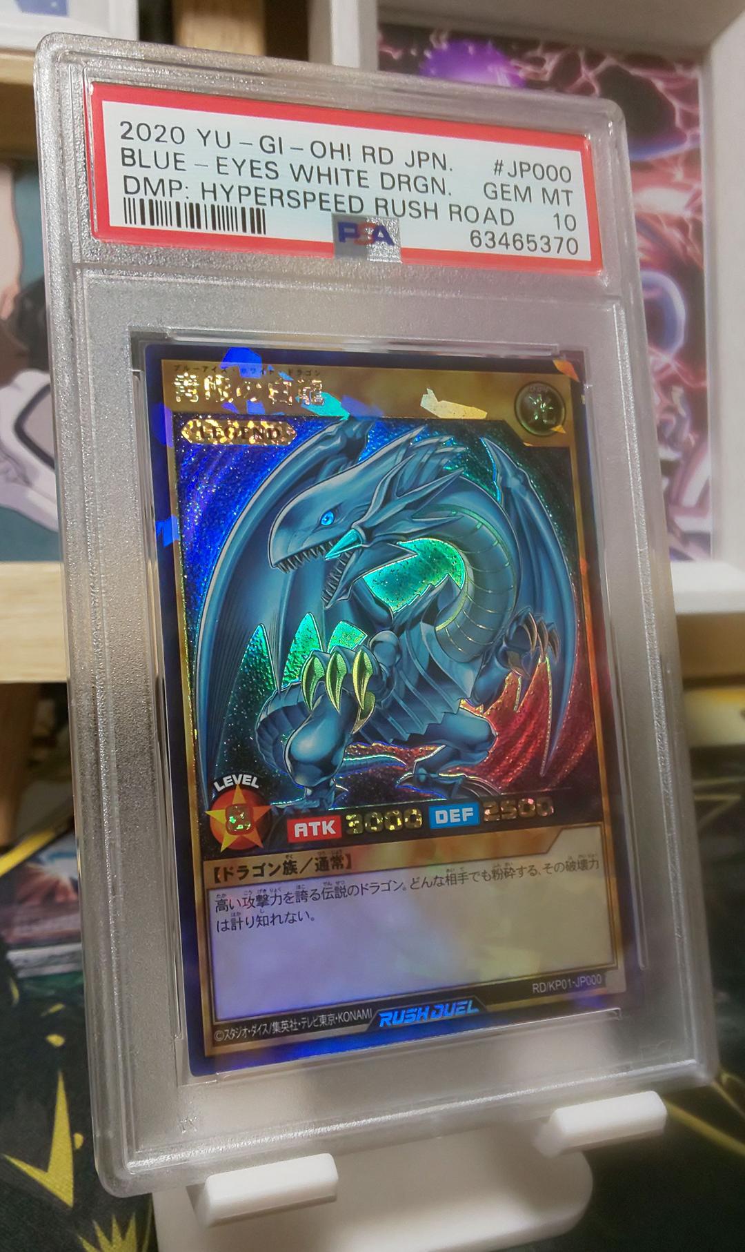 遊戯王✴️完美品級 psa鑑定 10 青眼の白龍 ブルーアイズホワイトドラゴン