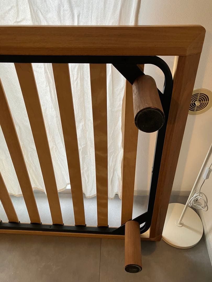 無印良品 脚付 ベッドフレーム シングル ウォールナット 横浜市内引取り可