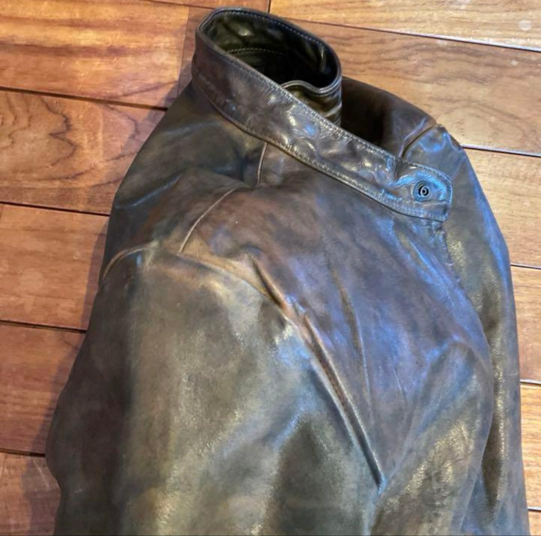 BACKLUSH イタリアンダブルショルダー シングルライダースM