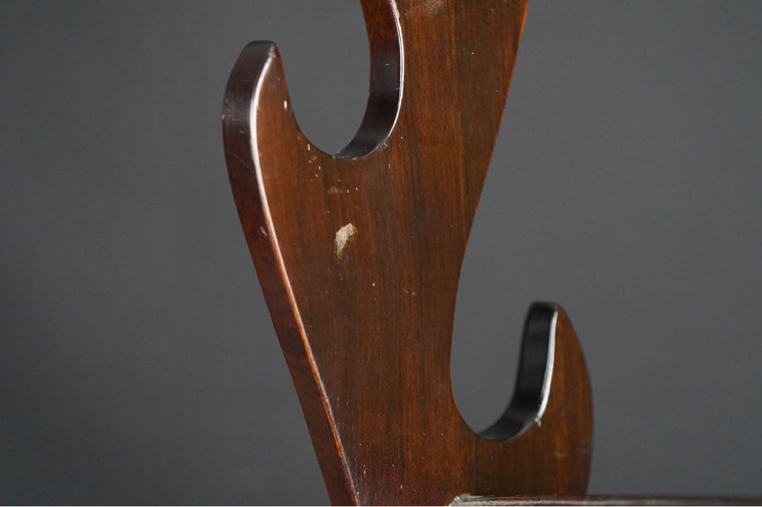 時代武具 木製 無垢材 鍔透かし 三振掛用 刀掛け 武具 刀装具