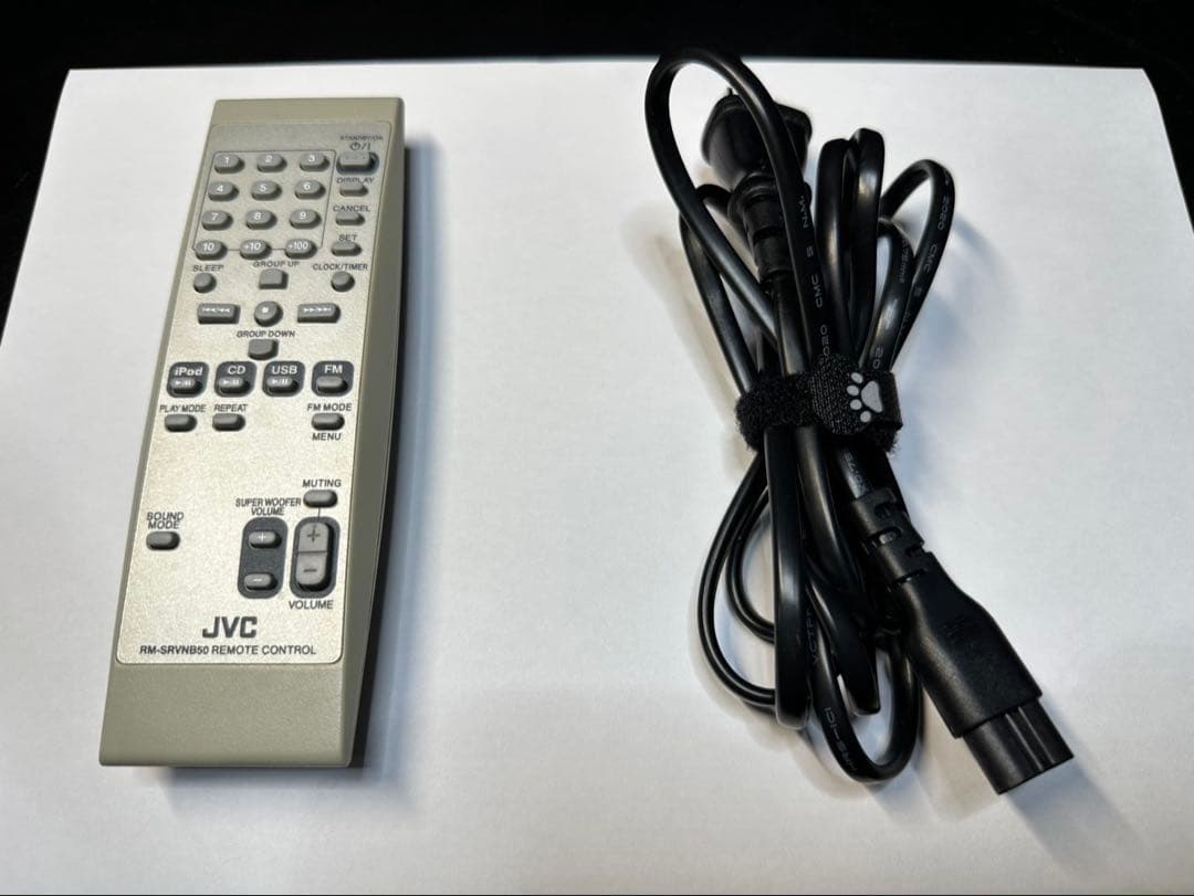 CD iPod ラジカセ JVC 日本ビクター株式会社 リモコン コードセット