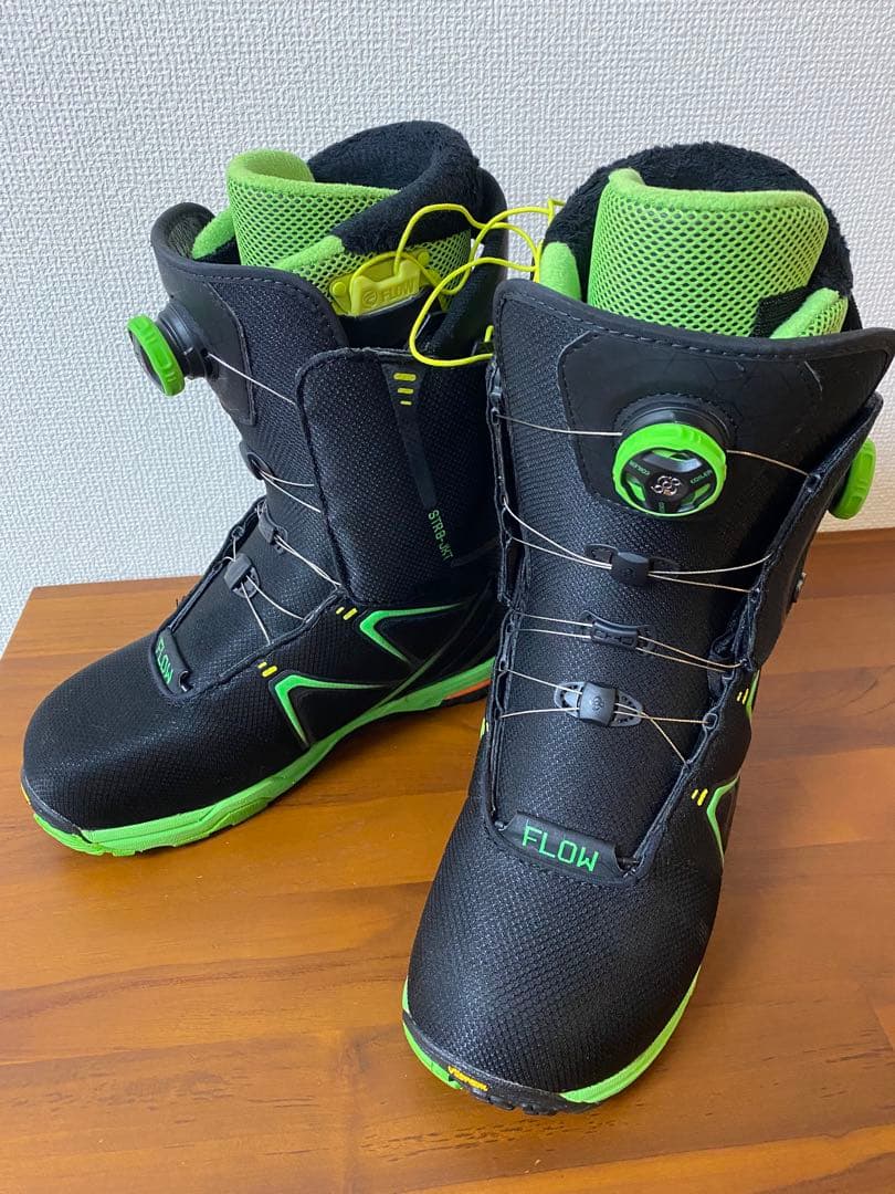 【美品】FLOW HYLITE(最上級モデル)スノーボードブーツ27cmダイヤル