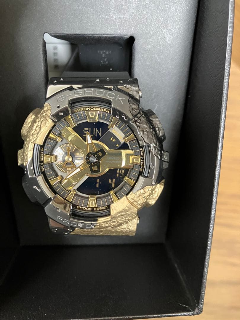 G-SHOCK 腕時計(クォーツ) 黒/金