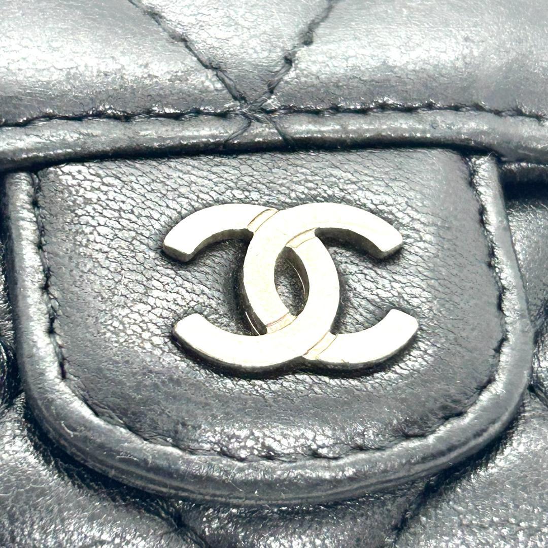 シャネル　キーケース　マトラッセ　ココマーク　黒　ギャランティー　箱付き