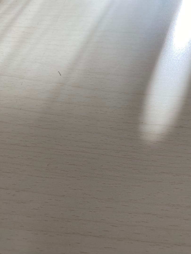 ホワイト楕円形　木製テーブル　こたつ