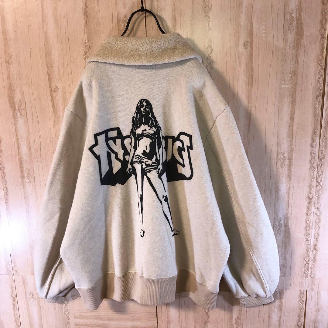 ヒステリックグラマー アンゴラ ふわふわ フリース ブルゾン バックガールズ入り