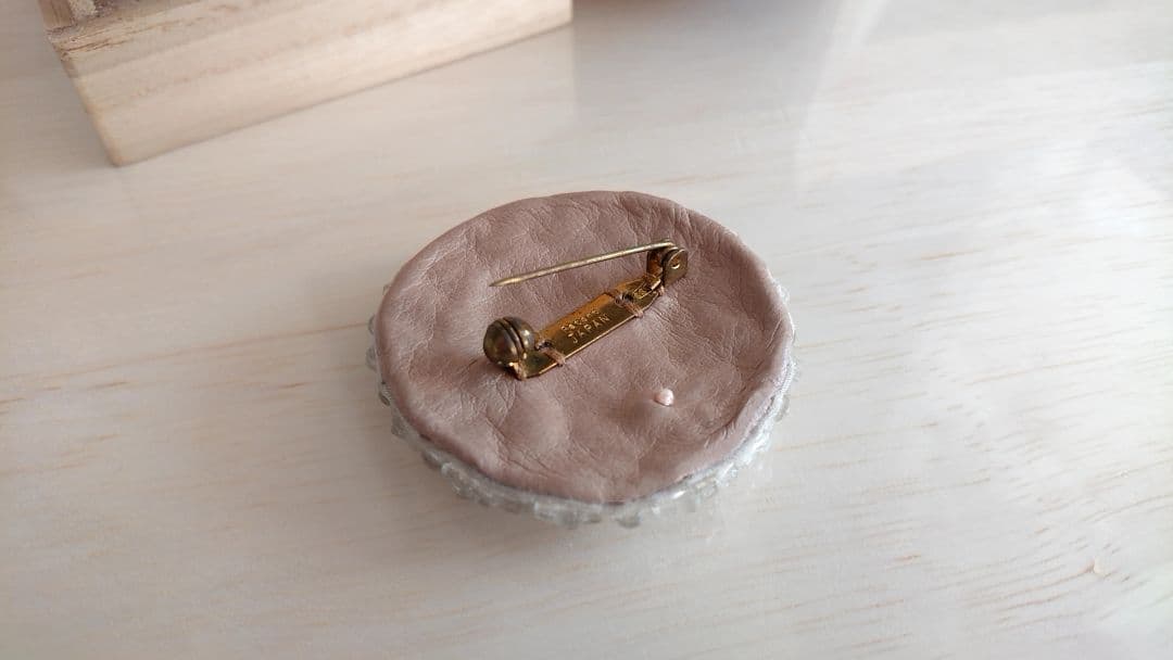 DOUBLE MAISON ビーズブローチ(帯留め)