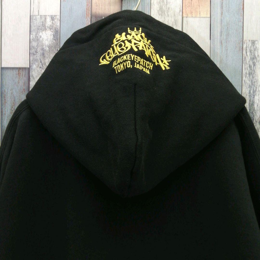 THE BLACK EYE PATCH　ブラックアイパッチ　パーカー　刺繍ロゴ