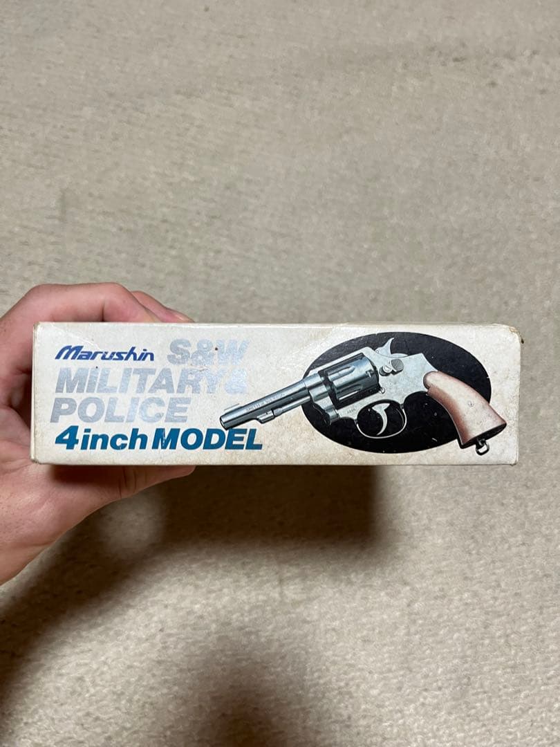 ネ*☆様 当時物 昭和マルシン　S&W ミリタリー&ポリス　4インチモデル　箱・