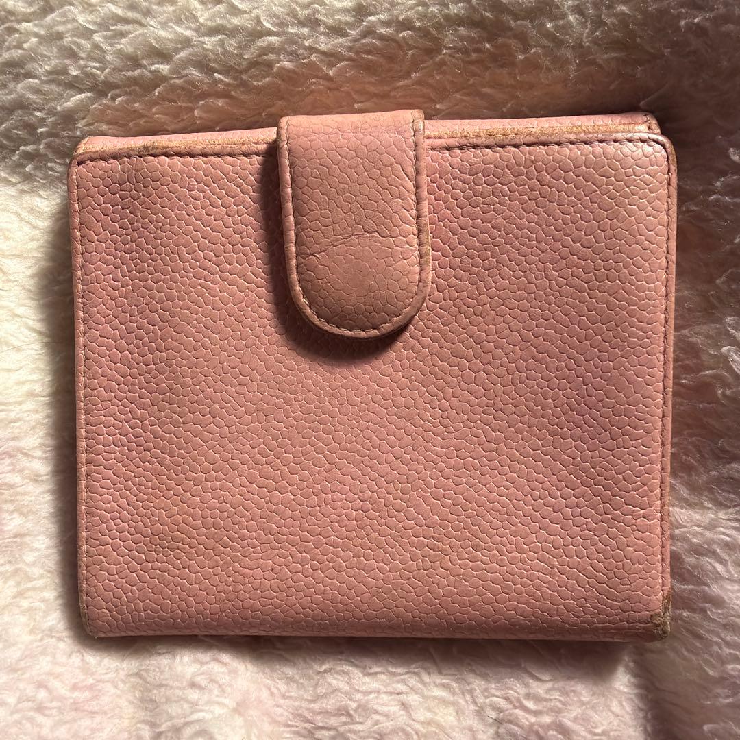 CHANEL ピンク 二つ折り財布