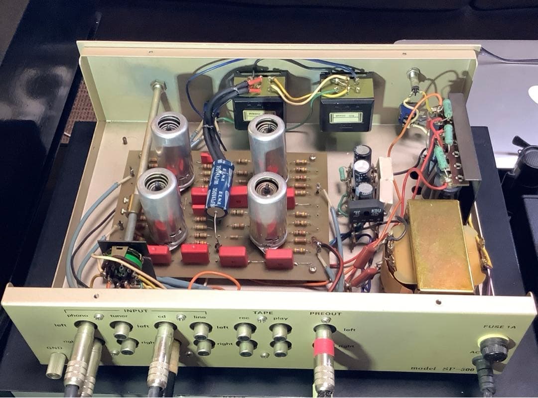 三栄無線SP500真空管プリアンプ　レア　動作品