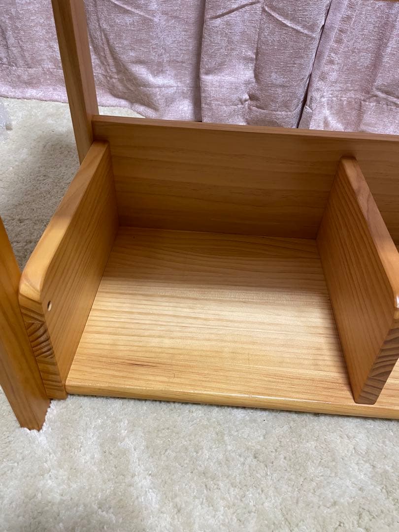 ニトリ　オリーブ　ブックシェルフ　幼児本棚　玩具箱　絵本棚