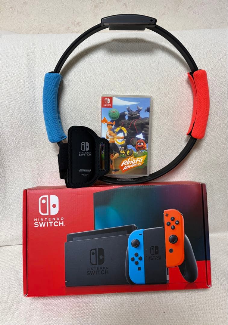 【キズあり】Switch本体＋リングフィットアドベンチャーセット