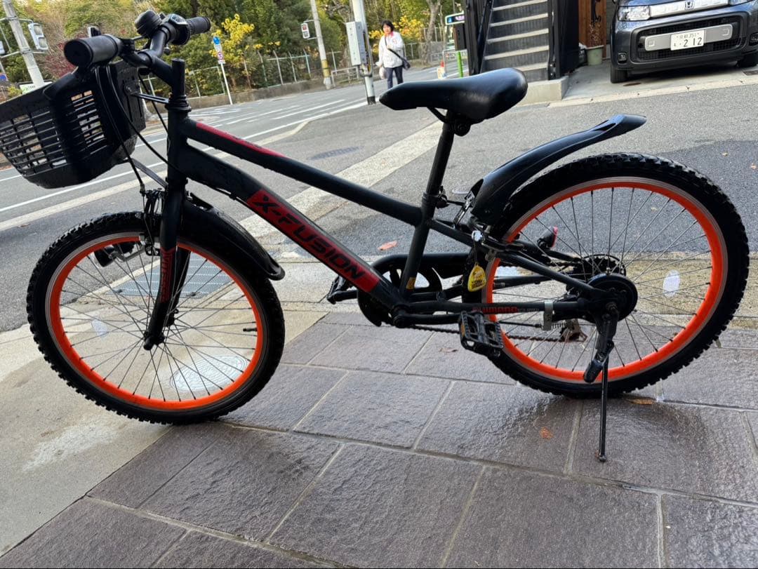 X-Fusion キッズバイク 22インチ グレー/オレンジ