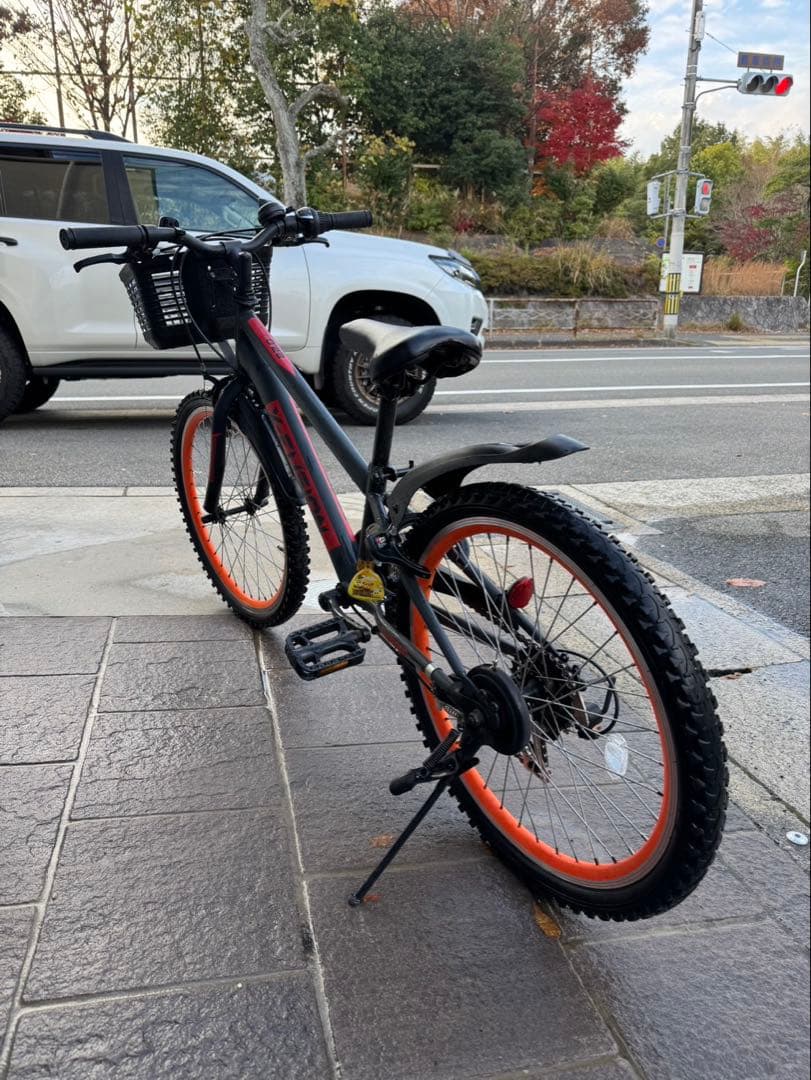 X-Fusion キッズバイク 22インチ グレー/オレンジ