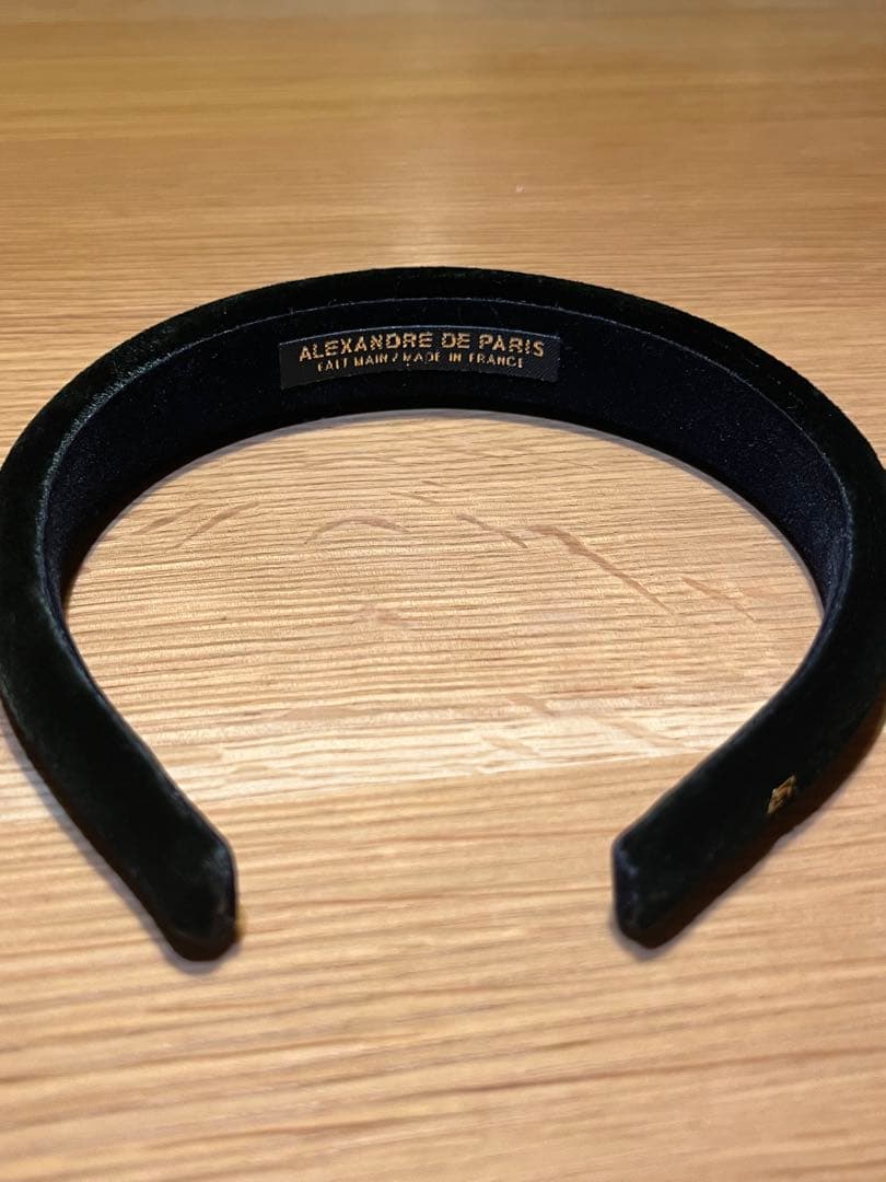 ALEXANDRE DE PARIS カチューシャ 2.5cm カーキ色