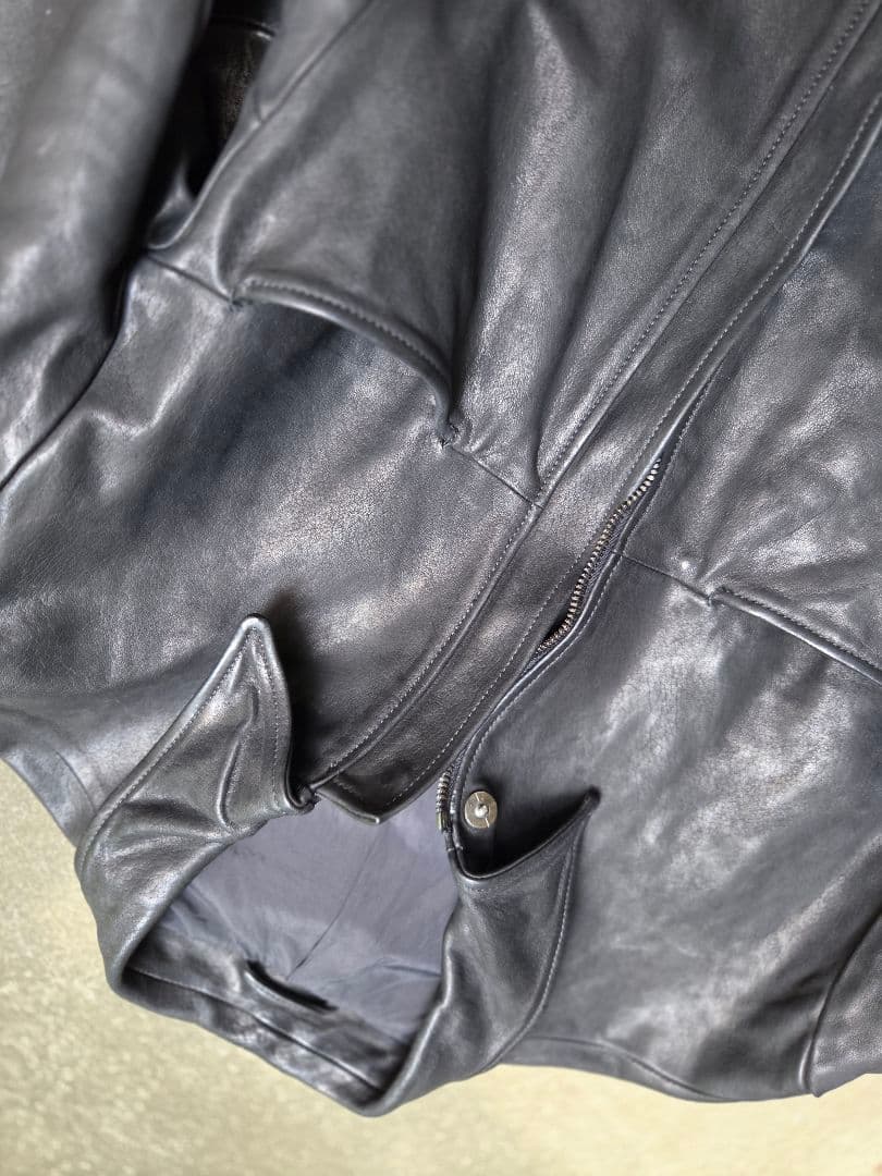 incarnation ホースレザーシャツカラーブルゾン