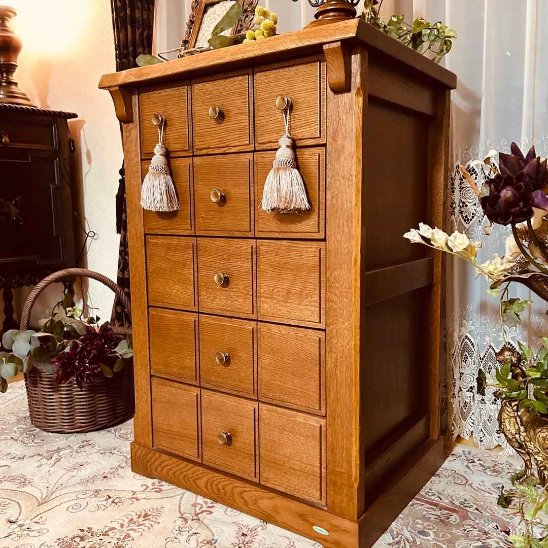 モモ　飛騨家具　ibata イバタ　チェスト　キャビネット　アンティーク