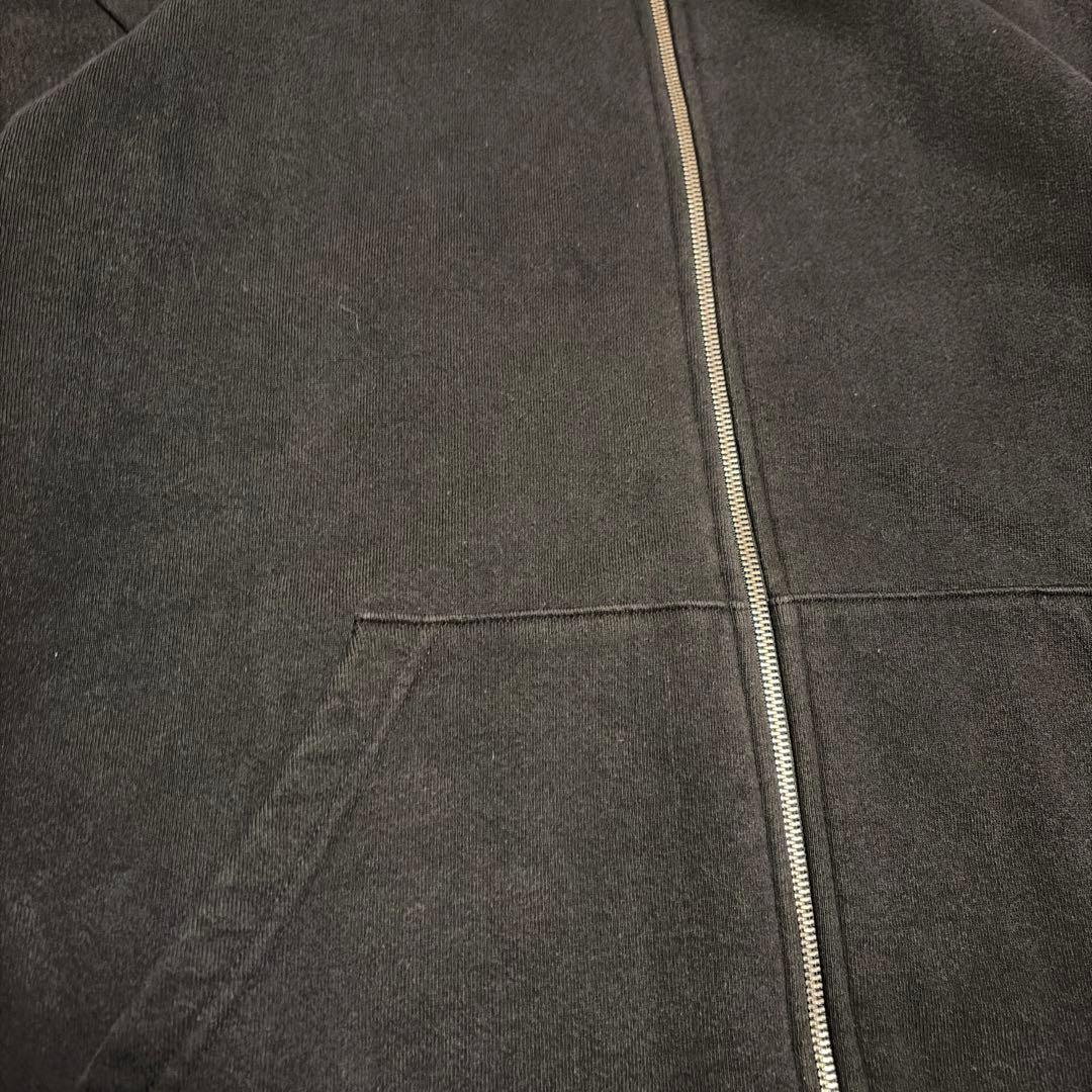 Los Angeles apparel 黒 フルジップ パーカー　肉厚　USA製