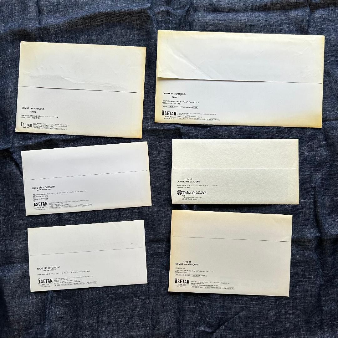 2001~2006 COMME des GARCONS　SS DM 6セット