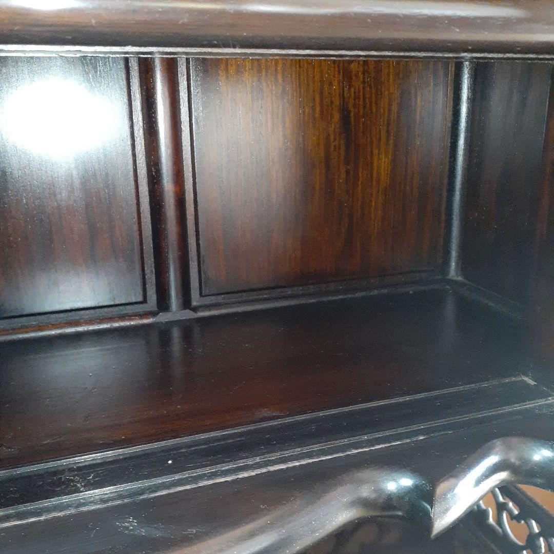 最終価格【長期保管品】茶棚 茶箪笥 昭和レトロ 古家具 飾棚 松竹模様 古民家