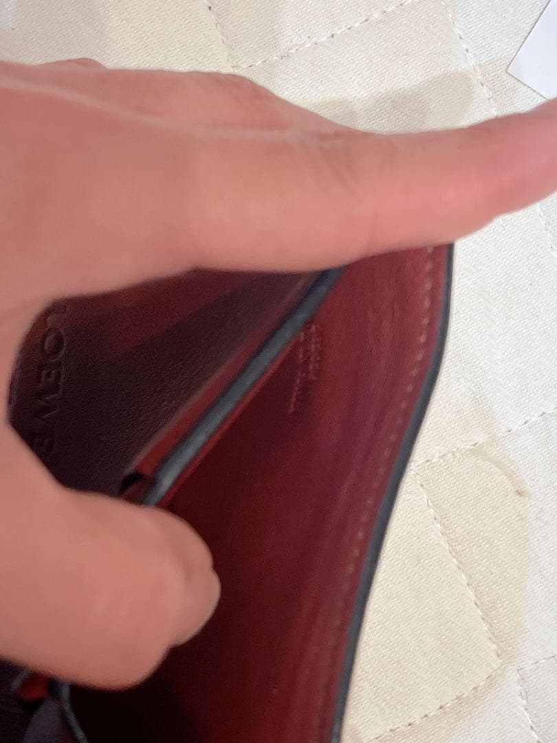 LOEWE 二つ折り財布 ブラウン