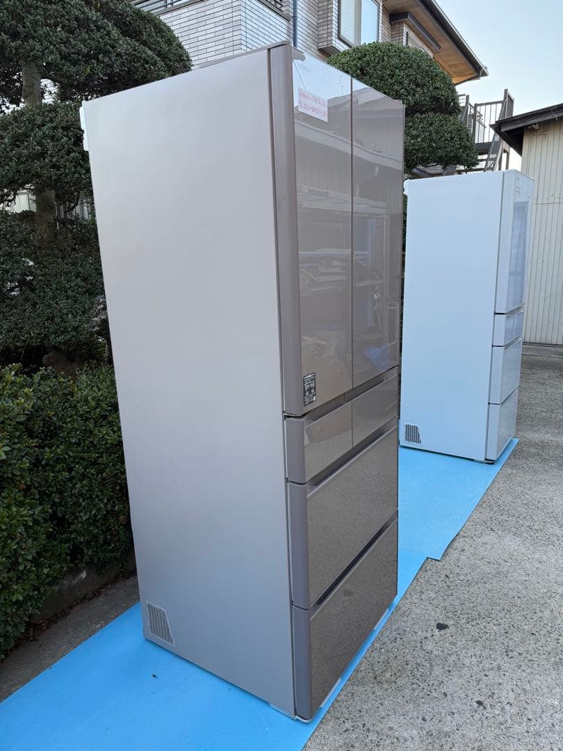 日立2022年製 602L R-HW60R(XN) 冷蔵庫 6ドア