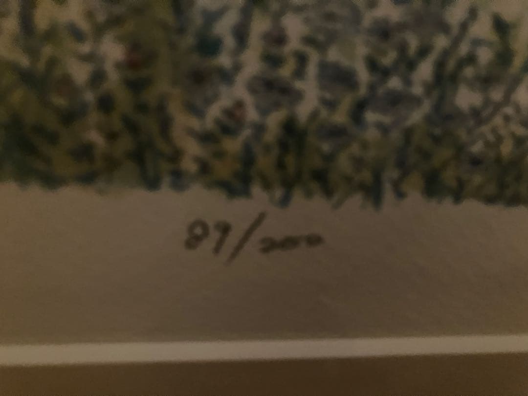 風景 水彩画 木製フレーム　•作家：内田新哉 •作品名：afternoon te