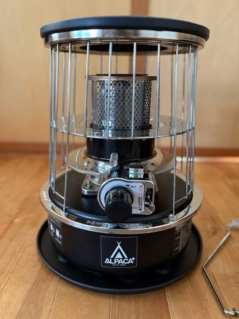 アルパカプラス　石油ストーブ TS-77NC black専用バッグ付き