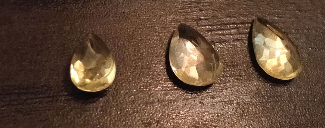 レモンクォーツ ティアドロップ ルース C