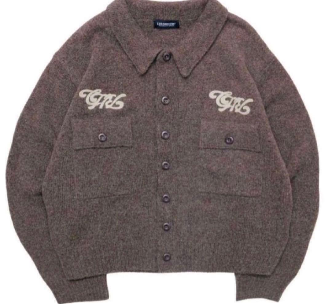【新品未使用】CHRONOIZMKNITJACKETニットジャケット BROWN