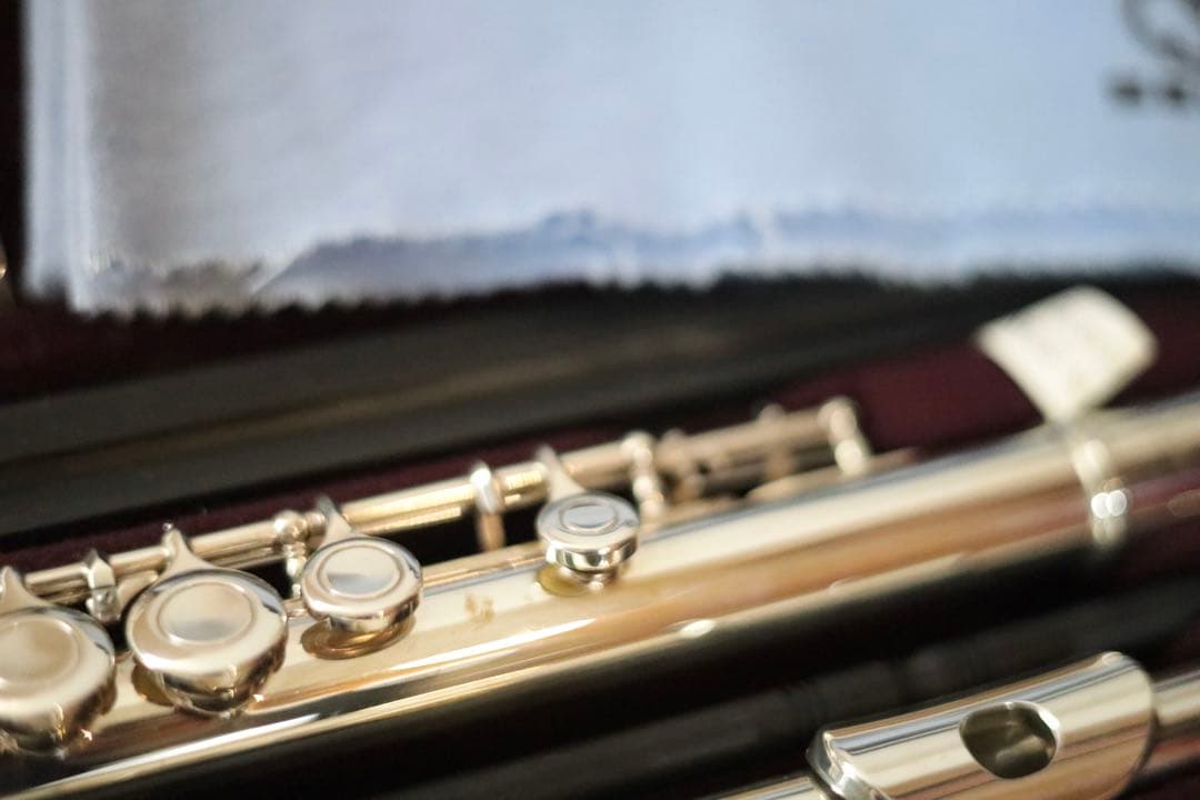 YAMAHA221フルート本体 ケース、説明書、ガーゼクロス付き