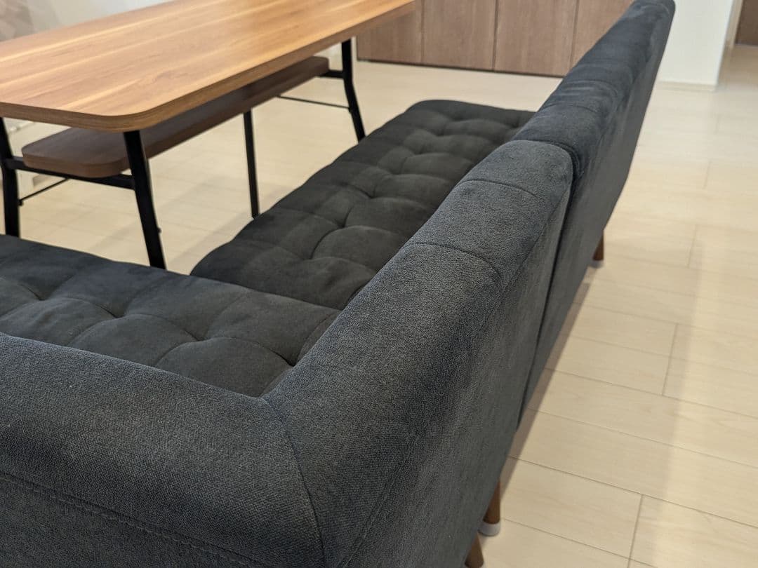 【naaa】　mild　L字　ダイニングセット　ダイニングテーブル