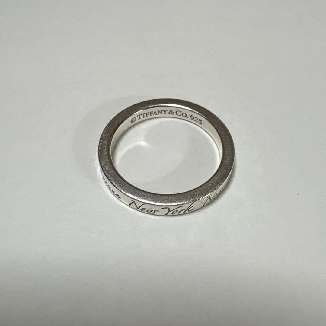 TIFFANY ティファニーリング ノーツナロー ニューヨーク SV925