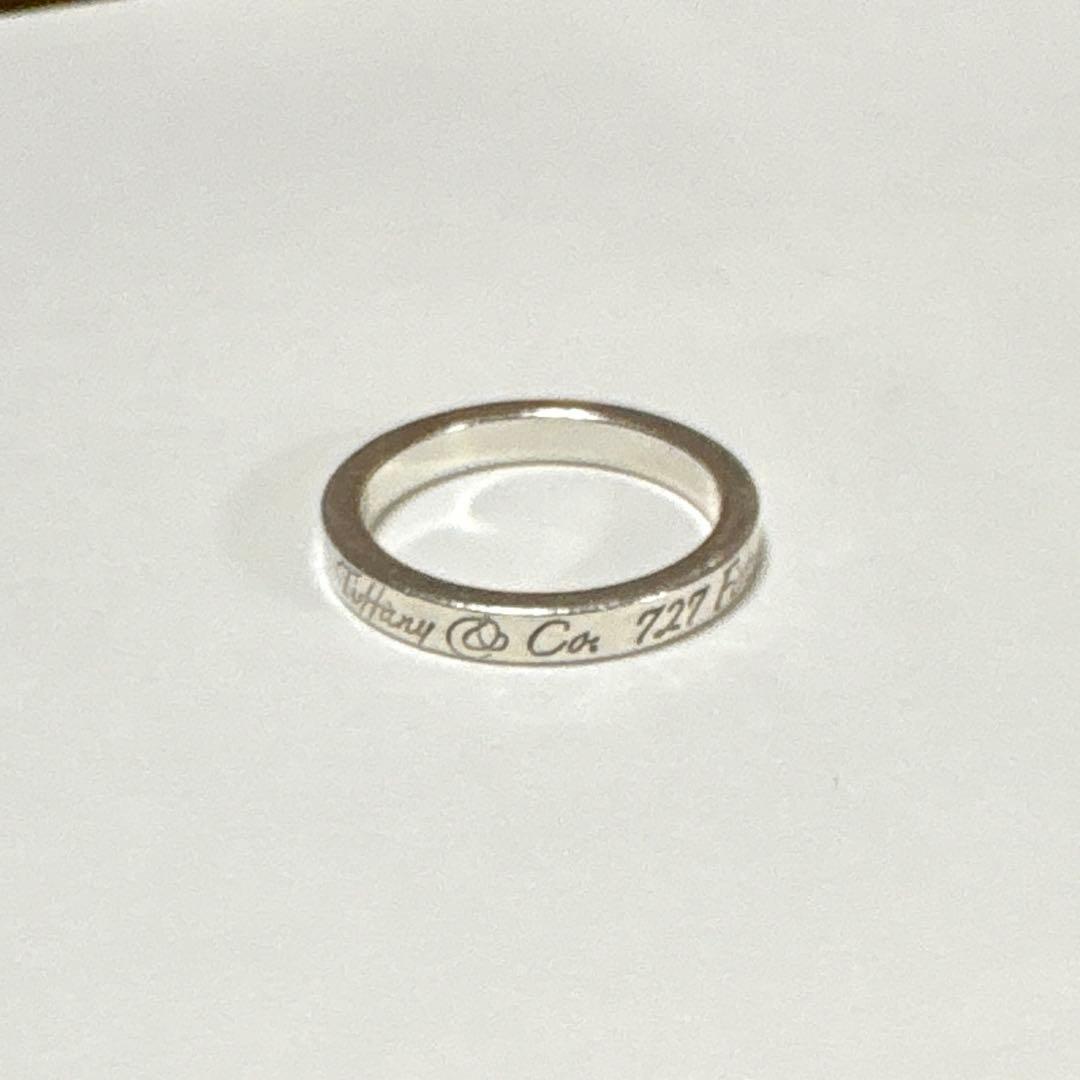 TIFFANY ティファニーリング ノーツナロー ニューヨーク SV925