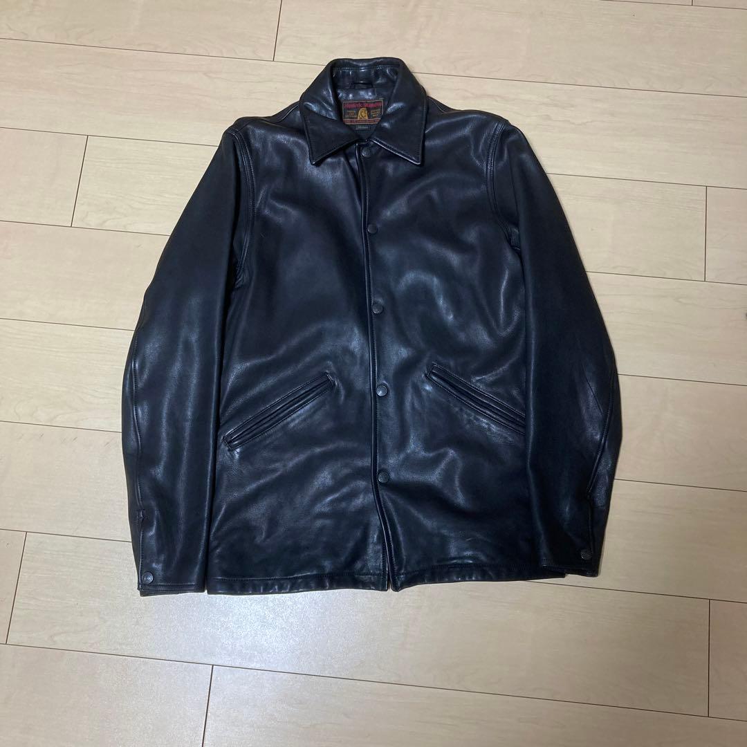 美品！定価１０万ヒステリックグラマー憧れのコーチレザー黒ジャケット逸品プレミア