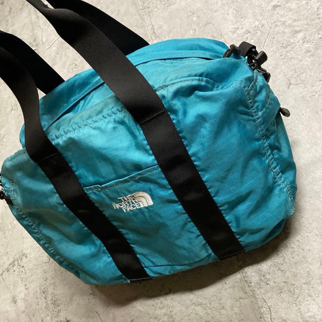 THE NORTH FACE 2way ボストンバッグ ブルー　ショルダーバッグ