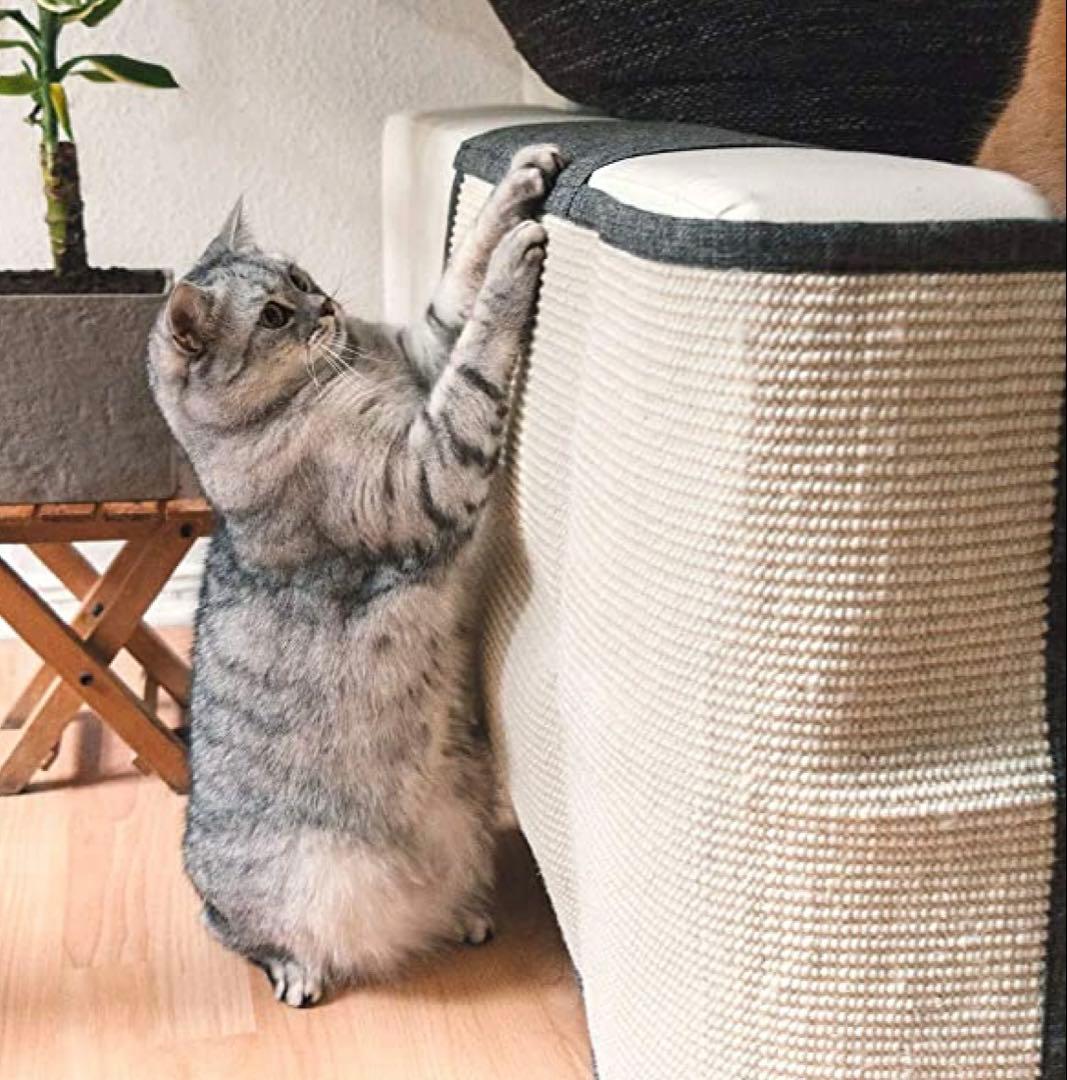 猫 爪研ぎ 防止 シート カバー ソファ 椅子 右側用 傷防止 着脱簡単 犬