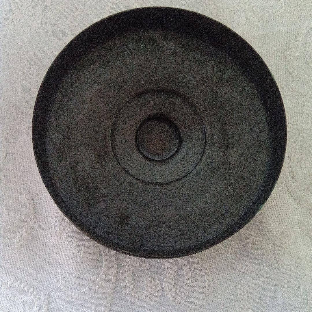 銅製　洗瓶　水次 　菊桐紋　茶道具