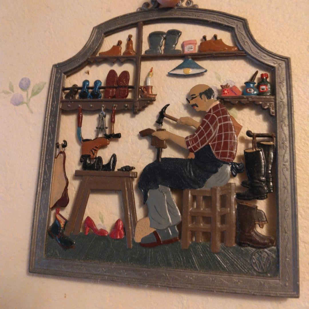 値下げ　美品ヨーロッパで購入　家庭的なシーンのアートパネルセット