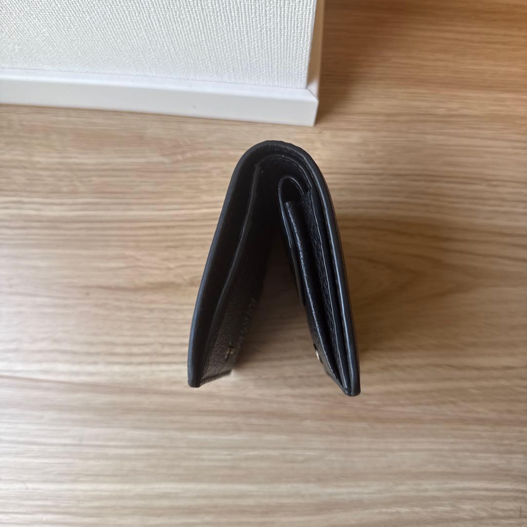 マルジェラ　二つ折財布　ブラック