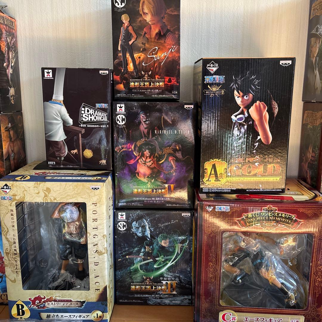 ワンピース一番くじルフィジャン&ミリタリー スタイルルフィ、ゾロフィギュア他